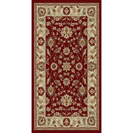 CONCORD GLOBAL 5 ft. 3 in. x 7 ft. 3 in. Chester Oushak - Red 97005